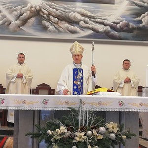 Mons. Gorski na Božić na proslavi 40. obljetnice prve mise u Brestju